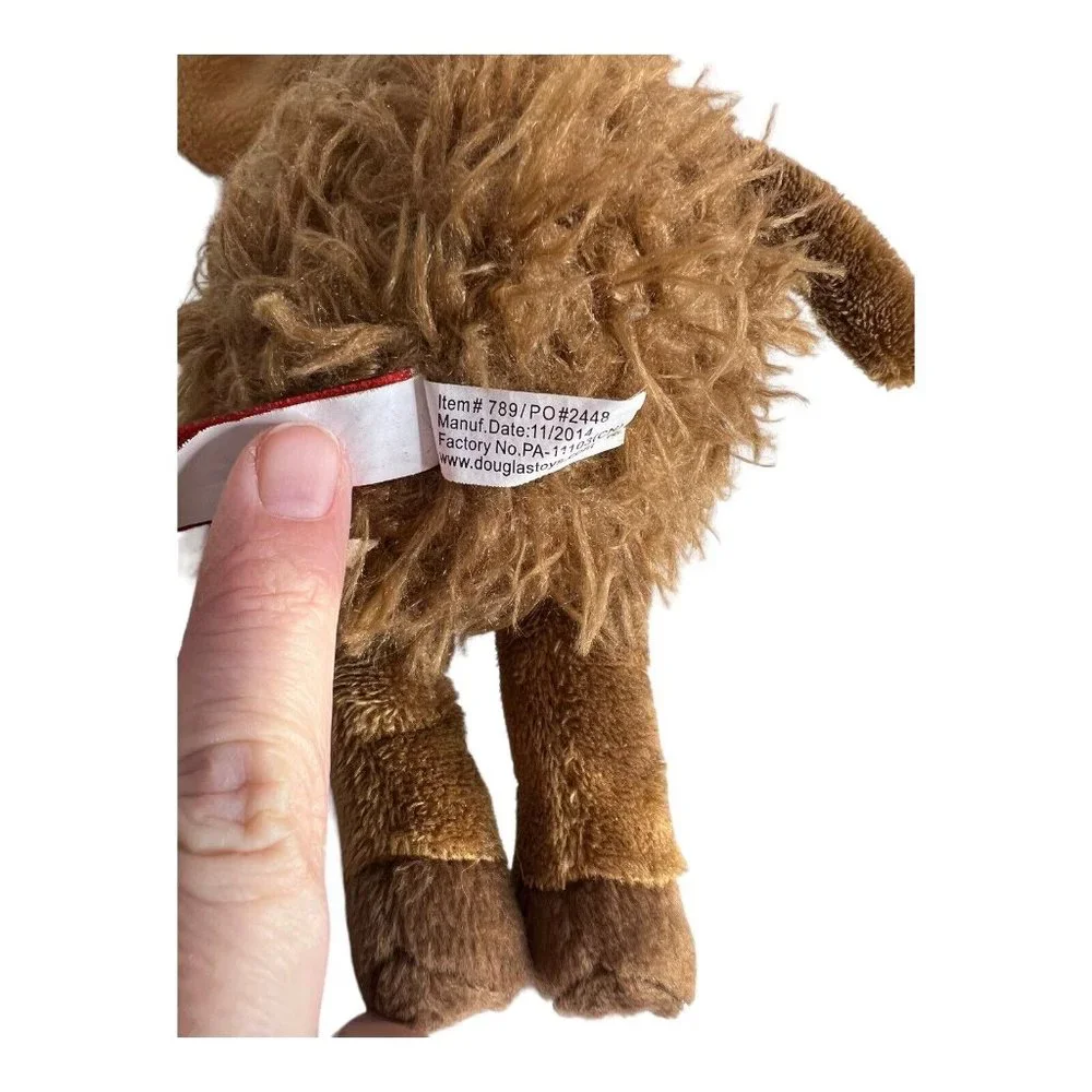 Douglas Bull Moose with Antlers‎ Cuddle Toy Brown Plush 9